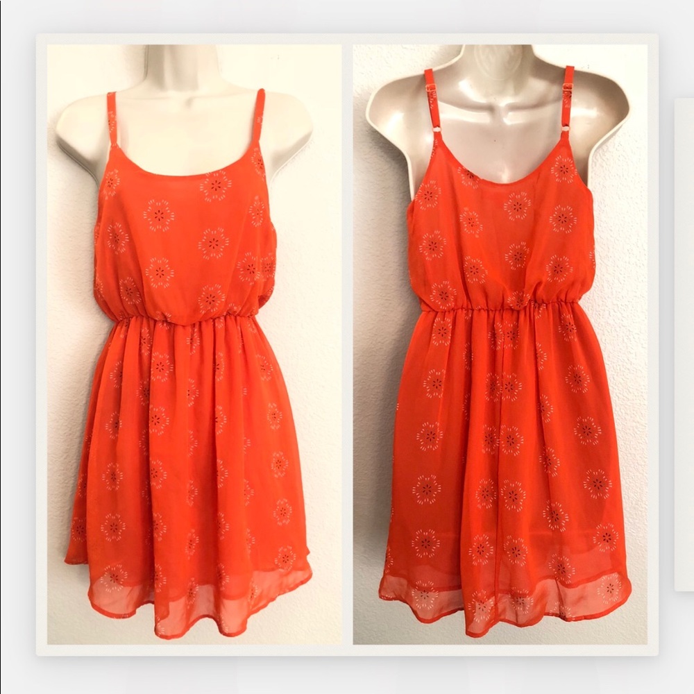 NWOT Lush Lightweight sheer summer dress. Sz S